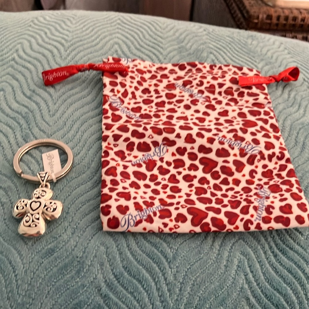 Brighton Silver Heart Keychain